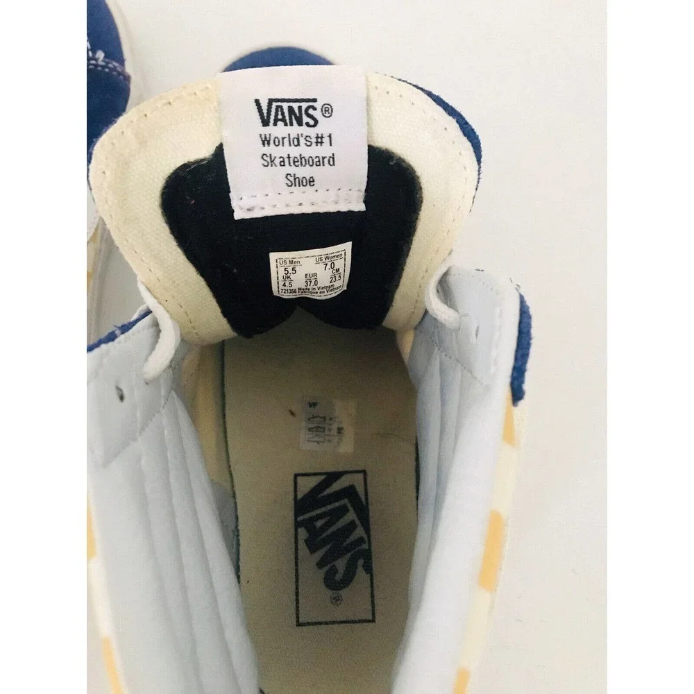 Vans SK8-Hi BMX Men's Blue High Top Skateboard Lace Up Sneakers Size US 5.5